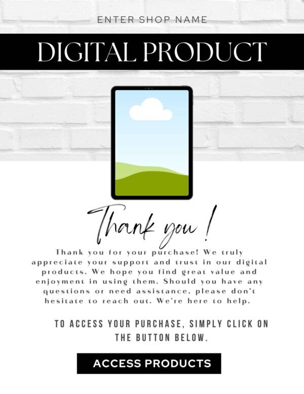 10 THANK YOU -DIGITAL PRODUCT MOCKUP