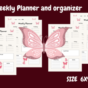 Minimalist Weekly Planner – Editable Canva Template